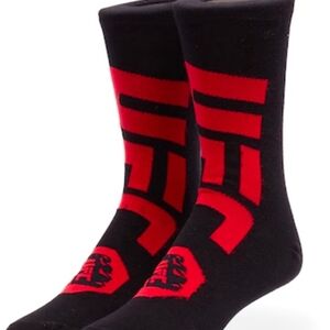 UFC Athletic Socks in Black and Red 1 Pairs